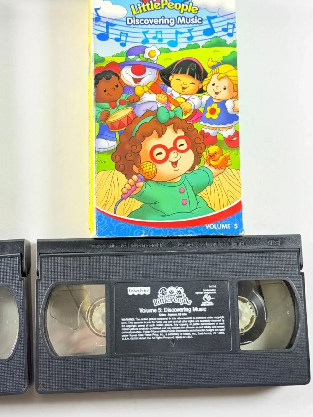 Vintage 2000's Fisher Price lot of 5 Little People VHS Educational Kids
